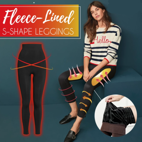 Fleece-Lined S-Shape Leggings